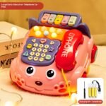 Children'S Telephone Toys 0-1-3 Years Old Baby Hamster Story Simulation Piano Music Tow Rope Telephone - Image 20