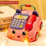 Children'S Telephone Toys 0-1-3 Years Old Baby Hamster Story Simulation Piano Music Tow Rope Telephone - Image 6