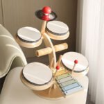 Children'S Wooden Orff Music Percussion Instrument Percussion Instrument Percussion Instrument Percussion Gong Baby Hand Drum Educational Toy - Image 7