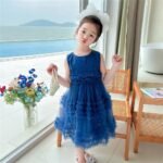 Girl's Princess dress Summer Puff Vest Dress New Style Girl's Sweet Western Style Mesh Fresh and Explosive - Image 3