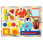 Children'S Wooden Colorful Cosmic Busy Board Baby'S Early Education Hand-Eye Coordination Parent-Child Educational Toys - Image 4