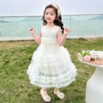 Girl's Princess dress Summer Puff Vest Dress New Style Girl's Sweet Western Style Mesh Fresh and Explosive - Image 4