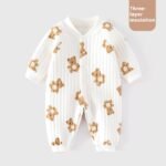 Baby Jumpsuit Spring And Autumn And Winter Warm Boy Baby Ha Clothes Climbing Clothes Girls Pajamas Newborn Clothes - Image 7