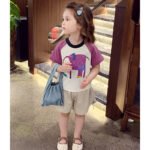 Girls' Short-Sleeved T-Shirt Summer 2025 New Loose  Cartoon Top Girl Stylish Children'S Base Shirt - Image 3