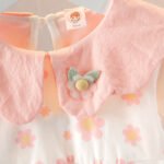 Children'S Clothing Girls' Short-Sleeved Dress Stylist Small Dress Baby Girl Floral Skirt Baby'S Summer Short-Sleeved Dress - Image 5