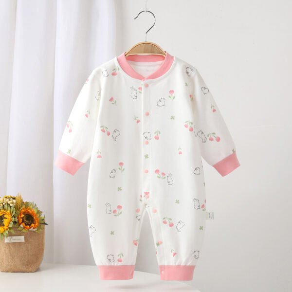 Autumn New Newborn Cartoon Jumpsuits For Infants And Young Children, Four-Season Jumpsuits For Men And Women, Baby Outing Clothes And Crawling Clothes