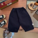 Boys And Girls Casual Pants Spring New Children'S Solid Color All-Match Straight Pants Autumn  Baby Cotton Pants - Image 4