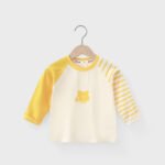 2025 Children'S Long-Sleeved T-Shirt 100% Cotton Boys' Top Base Single Piece Women'S Treasure Category A Pure Cotton Clothes Cartoon Fashionable Children - Image 2