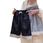 2025 Girls Summer New Casual All-Match Korean Style Thin Lace Fashion All-Match Cropped Casual Pants - Image 5