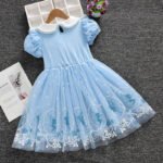 Girls Summer New Short-Sleeved Princess Dress Dress Birthday Dress - Image 4