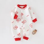 Infant And Toddler Jumpsuits, Warm Spring, Autumn And Winter New Cartoon Boneless Male And Female Baby Outing Clothes, Crawling Clothes And Robes - Image 4
