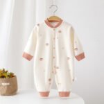 Autumn New Newborn Cartoon Jumpsuits For Infants And Young Children, Four-Season Jumpsuits For Men And Women, Baby Outing Clothes And Crawling Clothes - Image 6