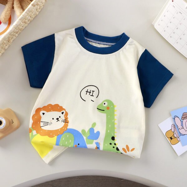 Children'S Short-Sleeved T-Shirt Summer New Boys And Girls Cartoon Printed Half-Sleeved Children'S Jacket Children'S Clothing