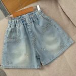 2025 New Stylish Girls' Denim Shorts Summer Fashion Children'S Pants Summer Thin Versatile Shorts For Older Kids - Image 6