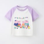 Children'S T-Shirt Short Sleeve Summer Boys T-Shirt Cotton Baby Cartoon Girls Jacket Stitching Raglan Sleeve - Image 8