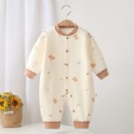 Autumn New Newborn Cartoon Jumpsuits For Infants And Young Children, Four-Season Jumpsuits For Men And Women, Baby Outing Clothes And Crawling Clothes - Image 3