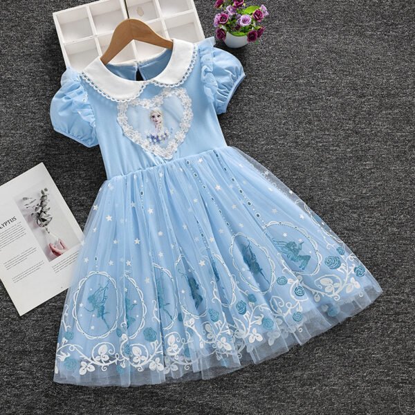 Girls Summer New Short-Sleeved Princess Dress Dress Birthday Dress