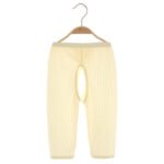 Baby Open Crotch Pants Jacquard Breathable Baby Boy Summer Thin Baby Girl Cotton Fork Pants Long Pants One Generation - Image 3