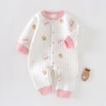 Infant And Toddler Jumpsuits, Warm Spring, Autumn And Winter New Cartoon Boneless Male And Female Baby Outing Clothes, Crawling Clothes And Robes - Image 3