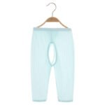 Baby Open Crotch Pants Jacquard Breathable Baby Boy Summer Thin Baby Girl Cotton Fork Pants Long Pants One Generation - Image 7