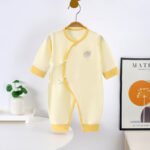 Newborn Jumpsuit Spring New Boneless Cotton Baby Hare Clothes Baby Jumpsuit Leg Pajamas - Image 4