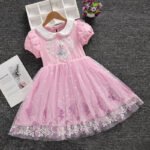 Girls Summer New Short-Sleeved Princess Dress Dress Birthday Dress - Image 2