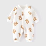 Baby Jumpsuit Spring And Autumn And Winter Warm Boy Baby Ha Clothes Climbing Clothes Girls Pajamas Newborn Clothes - Image 2