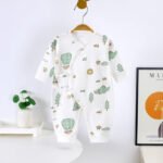 Newborn Jumpsuit Spring New Boneless Cotton Baby Hare Clothes Baby Jumpsuit Leg Pajamas