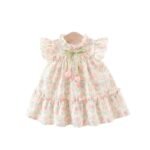 2025 New Children'S Clothing Girls Dress Summer Children Baby Girl Tulip Bunny Cotton Princess Dress Trendy - Image 5