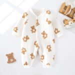 Baby Jumpsuit Spring And Autumn And Winter Warm Boy Baby Ha Clothes Climbing Clothes Girls Pajamas Newborn Clothes - Image 3